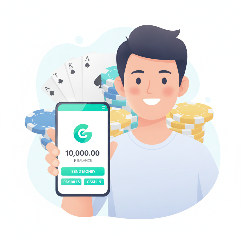 Illustration: Using GCash to Deposit at Emerald Empire: Beginner Walkthrough